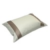 Versailles Valentina Ultra Soft Plush Decorative Throw Cushion Taupe - 2 of 4