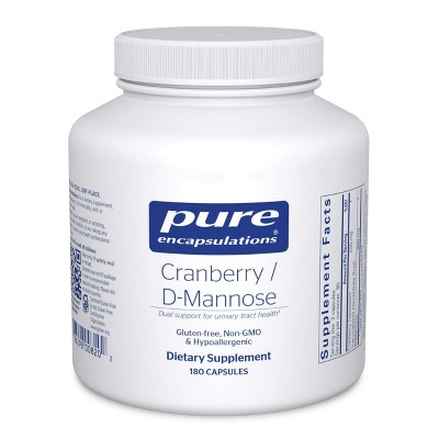 Pure Encapsulations Cranberry D-Mannose - Supports Urinary Tract Health* - with Cranberry Fruit Solids - Vegan & Non-GMO