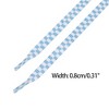 INSPIRE CHIC Two-Color Checkered Flat Plaid Shoelaces for Sneaker Shoes 1 Pair - 3 of 4