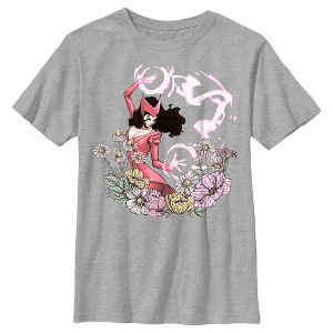 Boy's Marvel Floral Scarlet Witch T-Shirt - 1 of 4