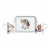 Spode Wrendale Designs Santa's Helpers 3-Piece Mug & Tray Set, 10 Oz Porcelain Coffee Mugs & 8-Inch Melamine Tray - Dishwasher Safe - 2 of 4