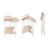 Calico Designs Stow Away Folding Desk with Shelves: 10-Year Warranty, Laminate Surface, Steel Frame - 4 of 4