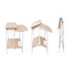 Calico Designs Stow Away Folding Desk with Shelves: 10-Year Warranty, Laminate Surface, Steel Frame - image 4 of 4