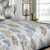 Circles Home 300TC Dotted Pinecones Blue Duvet Set - 3 of 3