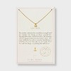 Tiny Tags 14K Gold Ion Plated Anchor Pendant Necklace - Gold - 3 of 4
