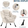 TackView Lazy Sofa ,Modern Large Accent Lounge Sofa with Side Pocket,Comfy Leisure Sofa,for Bedroom,Living Room,Dorm Rooms and Office - 4 of 4