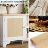 Rattan TV Stand for Living Room, Modern Entertainment Center or 70 Inch TV, Boho Media TV Console Table with Storage - 4 of 4