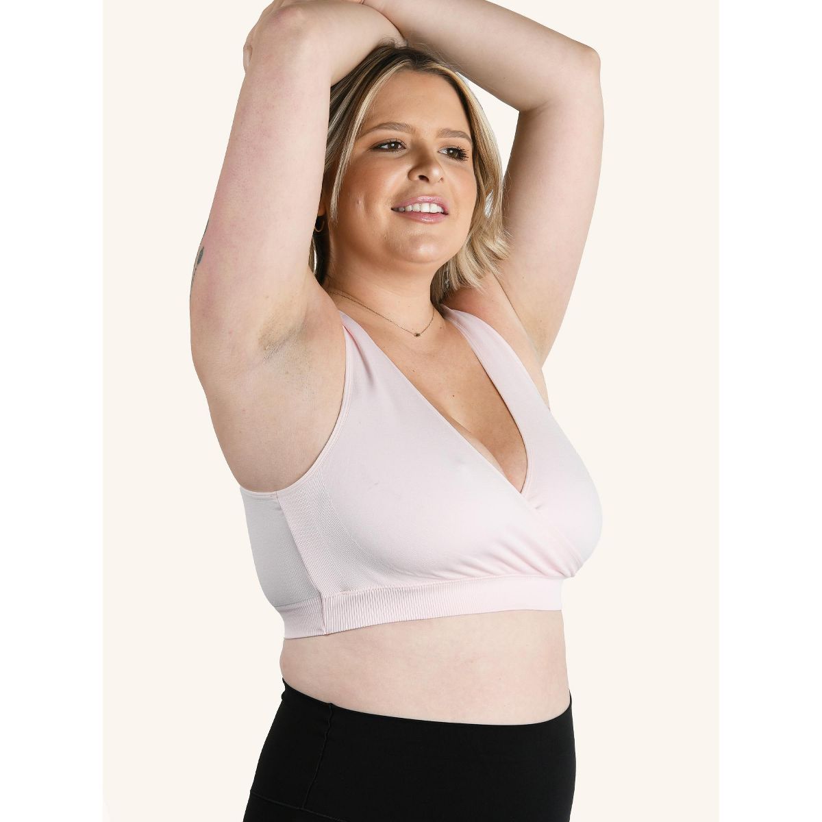 Leading Lady Women's The Alora - Nylon Seamless Sleep Bra (4013) - thumbnail 3