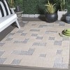 Milos MLO108 Power Loomed Indoor/Outdoor Area Rug - Beige/Grey - 8'x10'- Safavieh - 2 of 4