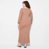 Women's Long Sleeve ButterBliss Maxi Bodycon Dress - Wild Fable™ - 3 of 3