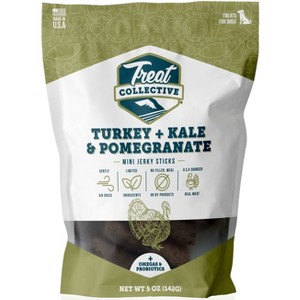 Treat Collective Turkey, Kale and Pomegranate Jerky Dog Treat - 5oz - 1 of 4