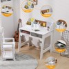 Kids Wooden Study Desk & Chair Set with Storage Drawers, Organizer for Boys and Girls, Children's Writing Table for Homework and Arts - 2 of 4