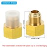 Unique Bargains Fit Air Gas Line Refrigeration Brass SAE 45 Degree Flare Plumbing Connectors - 2 of 4