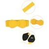 INSPIRE CHIC Women's Interlock 8-shaped Faux Leather Buckle Elastic Belt 1 Pc - 2 of 4
