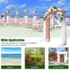 Tangkula 84.5" Outdoor Wood Arbor Natural Finish Arch Trellis Pergola Lattice - 4 of 4