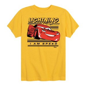 Boys' - Cars - Lightning McQueen I Am Speed Short Sleeve Graphic T-Shirt - 1 of 4