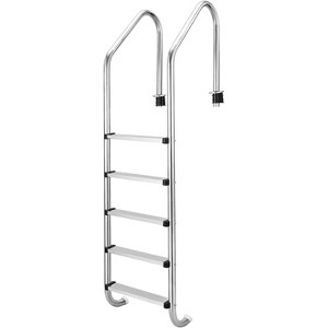 Heavy-Duty 304 Stainless Steel Pool Ladder with Handrails, Durable Swimming Pool Steps for Above Ground Pools, Safety and Stability Enhanced Design - 1 of 4