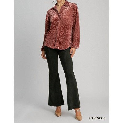 Women's Burnout Animal Velvet Top - umgee