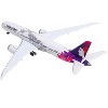 Boeing 787-9 Commercial Aircraft "Hawaiian Airlines" (N781HA) White with Purple Tail Graphics 1/400 Diecast Model by GeminiJets - 3 of 4
