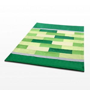 Slickblue Cozy Coral Fleece Patchwork Throw, 59x78.7 inches, 4 Color Options, Warm Blanket for Bedroom, Sofa & Travel - 1 of 3