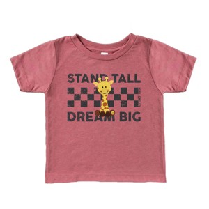 The Juniper Shop Mini Smiley Stand Tall Dream Big Toddler Short Sleeve Tee - 1 of 4