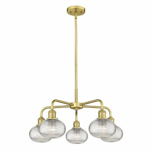 Ithaca - 5 Light Stem Hung Chandelier In Industrial Style-12.5 Inches Tall and 24 Inches Wide - 1 of 1