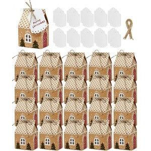 Wrapables Xmas Gingerbread House Gift Boxes & Tags 20pcs - 1 of 4