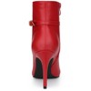 Allegra K Women's Pointed Toe Buckle Strap Stiletto Heels Ankle Boots - 3 of 3
