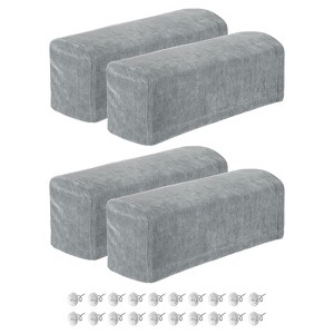 Unique Bargains Chenille Non Slip Scratch Resistant Soft Armchair Slipcovers with Twist Pins - 1 of 4
