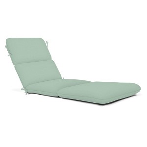 Casual Cushion Solid Sunbrella Fabric 1-Piece Outdoor Chaise Cushion, 22.5"W x 74"L - 1 of 4
