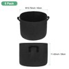 Unique Bargains Thickened Fabric Durable Handles Multipurpose Good Drainage Plant Grow Bags 5 Pcs - 3 of 4