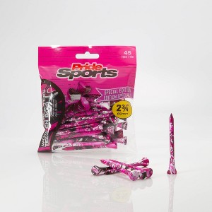 PrideSports 2.75'' Special Edition Neon Pink Paint Splatter Wood Golf Tee - 45pk: Golf Accessory - 1 of 3