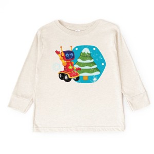 Leo the Truck Robot Holiday - Kids Toddler Long Sleeve Tee - 1 of 3