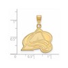 Black Bow Jewelry 10k Yellow Gold Colorado Avalanche NHL Large Pendant - 2 of 3