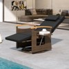 Tangkula Set Of 2 Patio Rattan 360° Swivel Recliner Lounge Chair w/Adjustable Backrest & Footrest Cushioned Push Back Reclining Seat w/Flip Side Table - 2 of 4