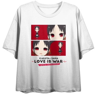Kaguya-sama Love Is War Ultra Romantic Sitting Characters Crew Neck Long  Sleeve Gray Heather Unisex Adult Tee : Target