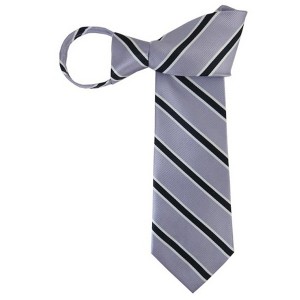 Men's Stripe 3.5 Inch W And 20 Inch L Zipper Neckties - 1 of 3