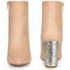 Perphy Women's Fashion Pointy Toe Zipper Sparkly Glitter Chunky Heels Ankle Boots - 2 of 4