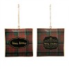 Plaid Square Ornament (Set of 6) - 4 of 4