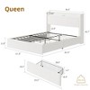 Garvee Bed Frame with Storage Headboard, Charging Station & LED Lights, Bed with 4 Drawers, No Box Spring Needed, Noise-Free Design - 2 of 4