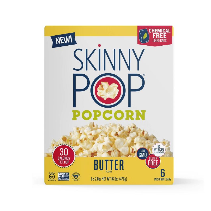 SkinnyPop Microwave Butter Popcorn - 16.8oz, 3 of 6