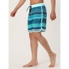 Lars Amadeus Men's Summer Contrast Color Drawstring Waist Swim Shorts - 2 of 4