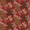 Outdoor Tufted Bench/Loveseat/Swing Cushion - Brown/Red Floral - Pillow Perfect - 3 of 3