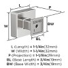 Amerock Lintel Square Knob for Cabinets, Drawers, and Furniture - 4 of 4