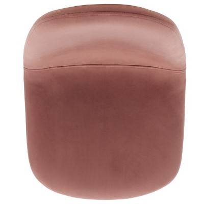 Set of 2 Pink and Dark Grey Upholstered Dining Chairs