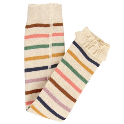 Image of RuffleButts Baby Girls Stripe Footless Tights