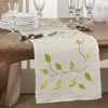 Saro Lifestyle Embroidered Vine Runner, Natural, 16" x 72" - 4 of 4