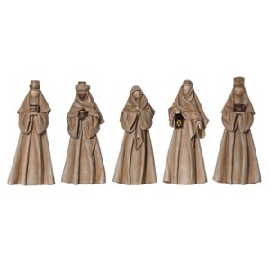 Transpac Resin 5.25 in. Multicolor Christmas Neutral Nativity Set of 5 - 1 of 4
