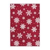 Christmas Area Rug Xmas Snowflake Machine Washable Indoor Carpet Rug - 3 of 4