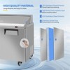 48 in. 13.1 Cu.Ft. 320W 115V Silver Refrigerated Salad Sandwich Prep Table - 4 of 4